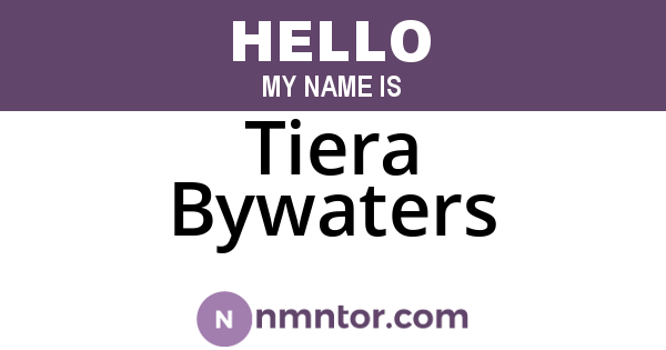 Tiera Bywaters