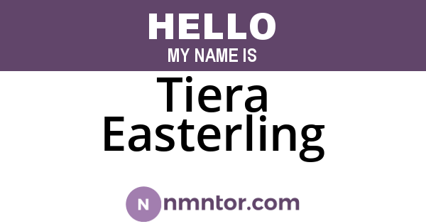 Tiera Easterling