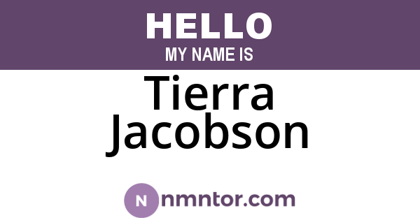 Tierra Jacobson