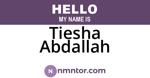 Tiesha Abdallah