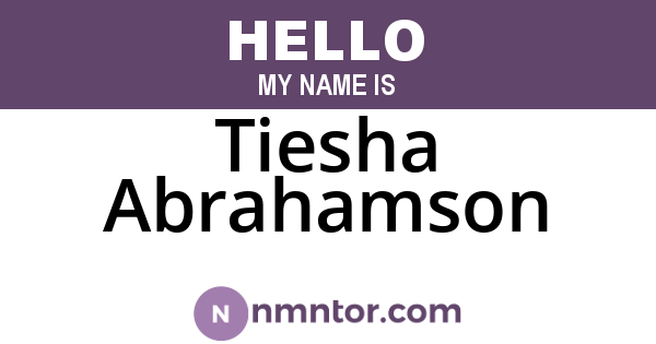 Tiesha Abrahamson