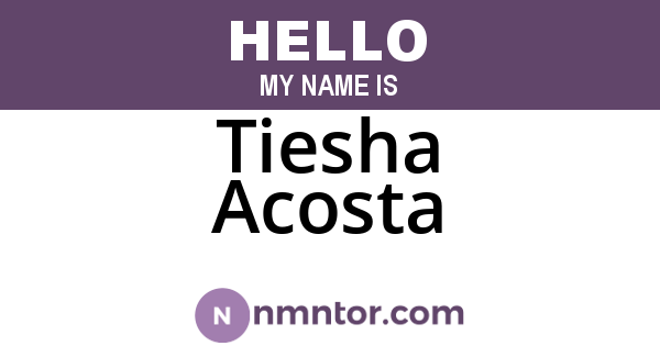 Tiesha Acosta