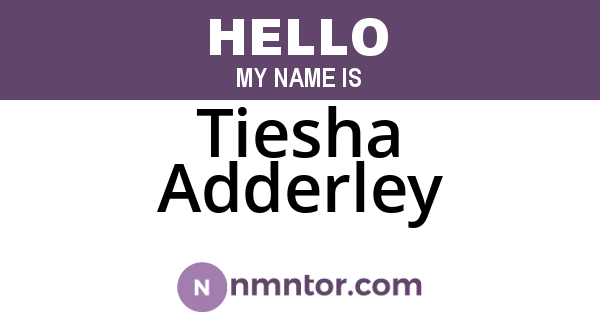 Tiesha Adderley