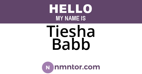 Tiesha Babb