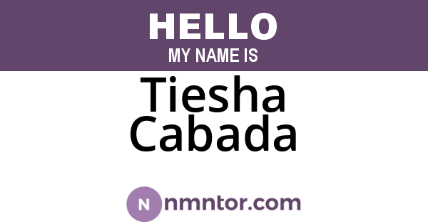 Tiesha Cabada
