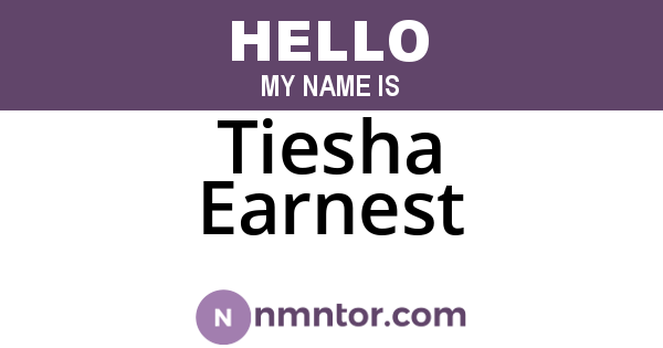 Tiesha Earnest