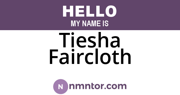 Tiesha Faircloth