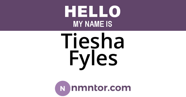 Tiesha Fyles