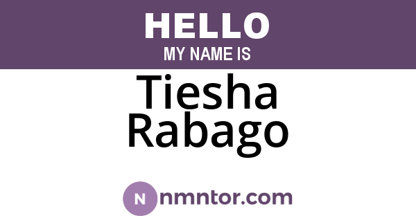 Tiesha Rabago