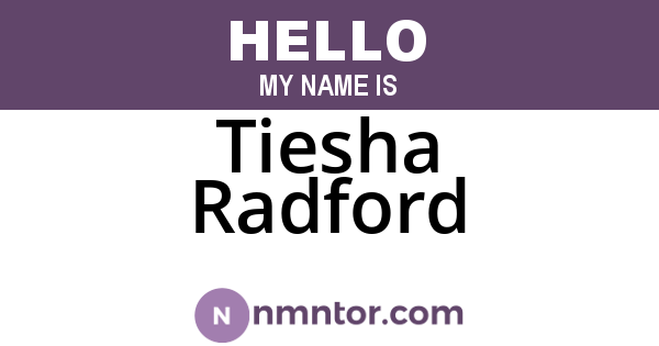 Tiesha Radford