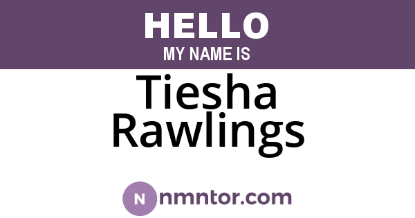 Tiesha Rawlings