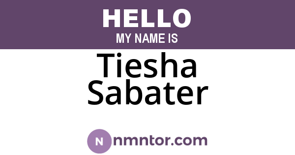Tiesha Sabater