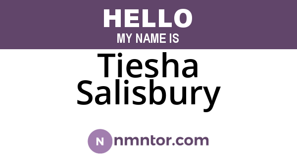 Tiesha Salisbury