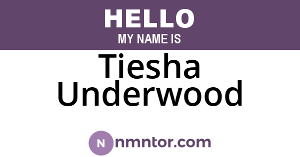 Tiesha Underwood