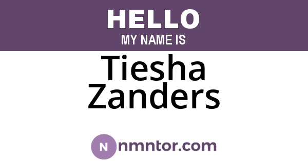 Tiesha Zanders