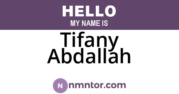 Tifany Abdallah