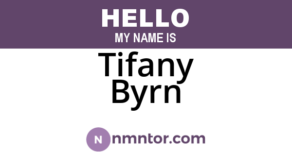 Tifany Byrn