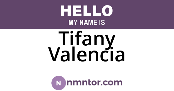 Tifany Valencia