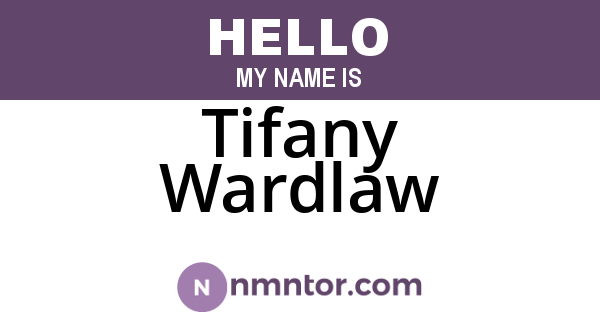 Tifany Wardlaw