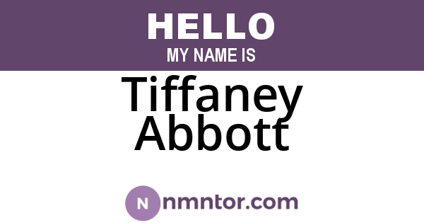 Tiffaney Abbott