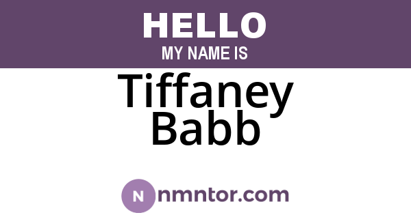 Tiffaney Babb