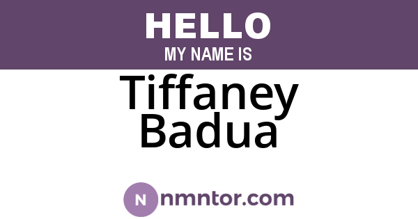 Tiffaney Badua