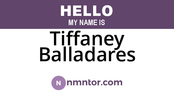 Tiffaney Balladares