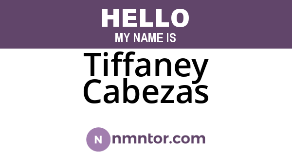 Tiffaney Cabezas