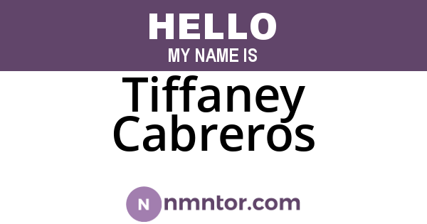 Tiffaney Cabreros