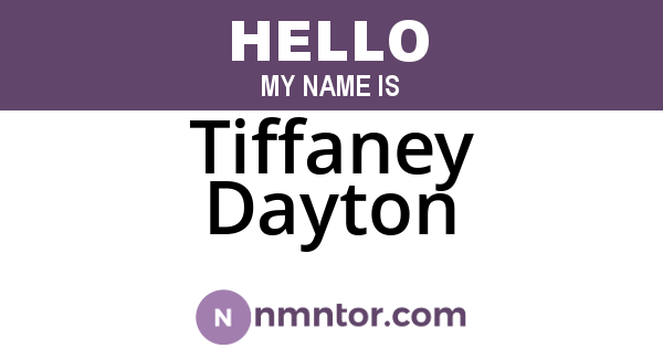 Tiffaney Dayton