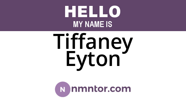 Tiffaney Eyton