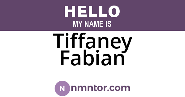 Tiffaney Fabian