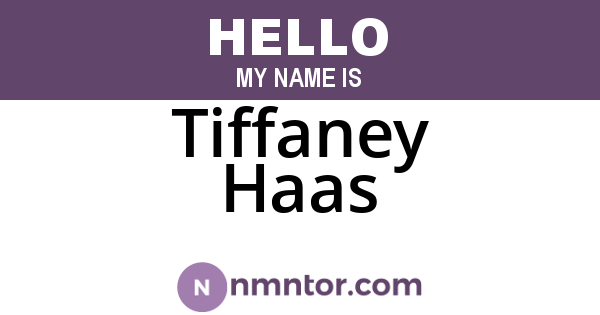Tiffaney Haas