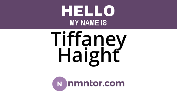 Tiffaney Haight
