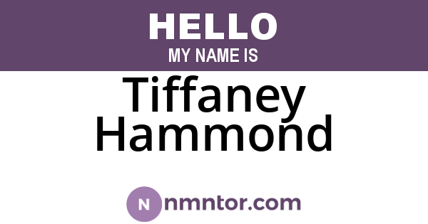 Tiffaney Hammond
