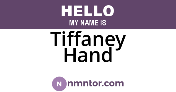 Tiffaney Hand