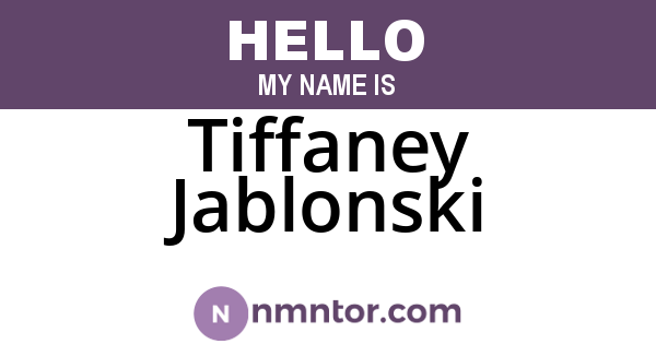 Tiffaney Jablonski