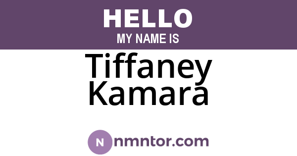 Tiffaney Kamara