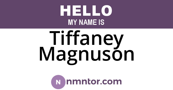 Tiffaney Magnuson