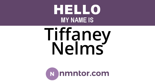 Tiffaney Nelms