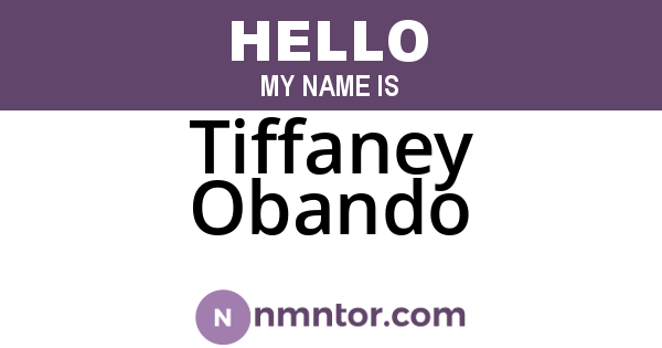 Tiffaney Obando