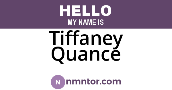 Tiffaney Quance