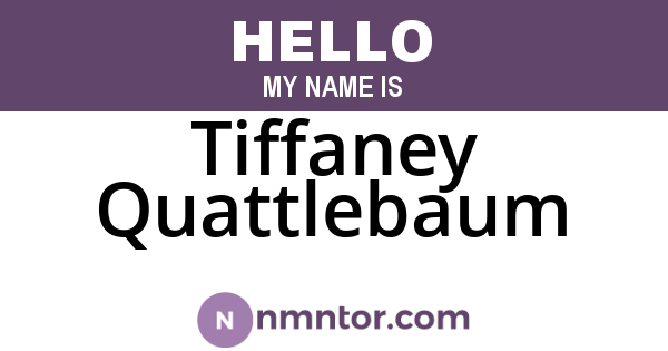 Tiffaney Quattlebaum