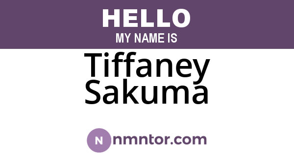 Tiffaney Sakuma