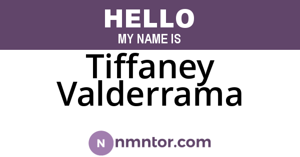 Tiffaney Valderrama