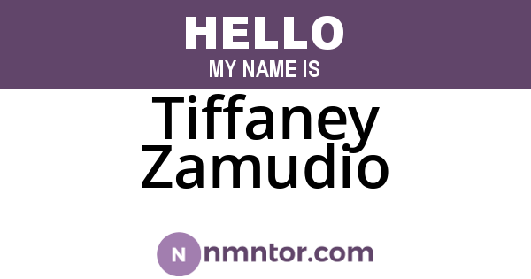 Tiffaney Zamudio