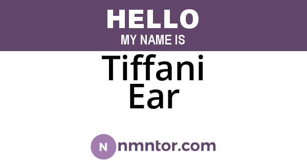 Tiffani Ear