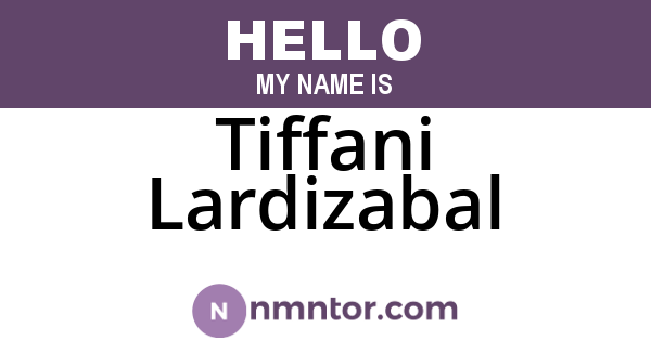 Tiffani Lardizabal