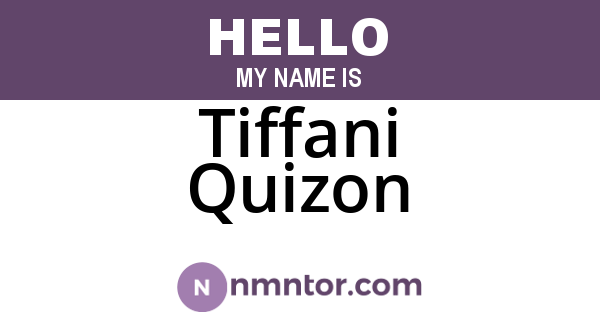Tiffani Quizon