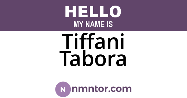 Tiffani Tabora